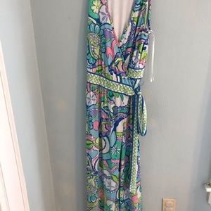 NWOT Lilly Pulitzer Wrap Maxi Conch Republic L
